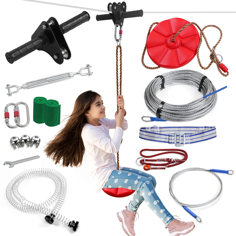 아이들을 위한 야외 놀이공원용 짚라인 세트, 놀이터 스 - Outdoor Adventure Kit For Kids 리뷰 및 가격