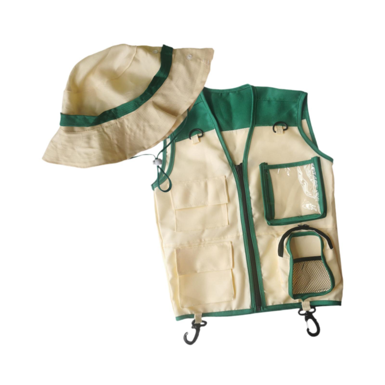 어린이용 탐험가 조끼와 모자 세트, 역할극 놀이 및 야 - Outdoor Adventure Kit For Kids 리뷰 및 가격